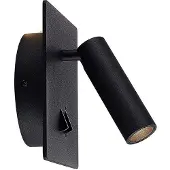 LUCANDE Wandlampe Magya , schwarz, für Wohn- / Esszimmer, Aluminium, Modern, LED Wandleuchte, Wandlampe Innen