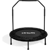 VirtuFit klappbares Fitness-Trampolin mit Griff, Schwarz, 100 cm