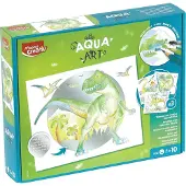Maped Creativ Aquarell-Set AQUA ART "DINOSAURIER" für Aquarellmalerei auf Zeichenvorlagen mit Metallic-Eff