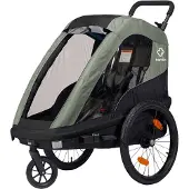 Hamax Avenida One Fahrradanhänger olive green mit Federung