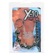 Calexotics x-10 Beads - Analkugeln schwarz 1 St