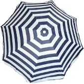 Gebro Pharma Gmbh Sonnenschirm 200cm, UV blau-weiß mit Knick, mit UV Schutz,