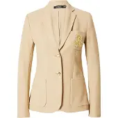 Ralph Lauren für Damen. 200797305013 Amerikanische Jacke mit beigem gedrehtem Jacquard (L), Lässig, Baumwolle, Klassisch