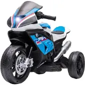 HOMCOM Kinder Elektro-Motorrad Kindermotorrad Elektro-Dreirad ab 18 Monaten Blau