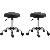 HOMCOM Rollhocker im 2er-Set HOMCOM Schwarz