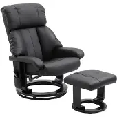 HOMCOM Relaxsessel mit Liegefunktion Massagesessel inkl. Hocker Fernsehsessel