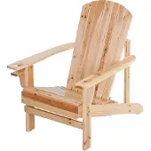 Sunny Garden Stuhl mit Becherhalter Massivholz Natur