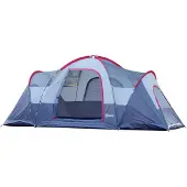 Sunny Tent für 5-6 Personen Campingzelt 3 Plätze Polyester grau
