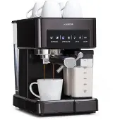 Klarstein Espresso Siebträgermaschine mit Milchaufschäumer, 1,8L Mini-Espressomaschine mit Siebträger, 20 Bar Edelstahl-Kaffeemaschine Klein, 1350W Kaffeemaschine für Cappuccino, Latte, Espresso