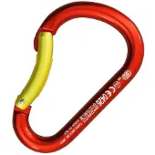 Kong Paddle Carabiner Aluminum Curved Anodized Oxide Orange