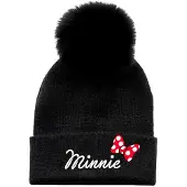 Disney Minnie Mütze Schwarz Mann Schwarz One Size