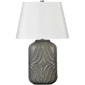 Elstead Lighting Elstead Muse Tischleuchte E27 Grau Weiß, UK