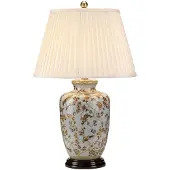 Elstead Lighting Elstead Gold Birds Tischleuchte E27 Gold Creme, UK