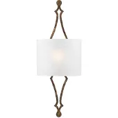 FEISS Tilling Zeitgenössische Wandleuchte Stahl Blattgold antik 1 Licht E27