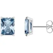 Thomas Sabo Ohrstecker blauer Stein silber