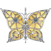 Thomas Sabo Anhänger Schmetterling Mond & Sterne Gold