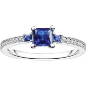 Thomas Sabo Ring TR2402-166-32-54 Sterling Silber - Glas-Keramik Stein - Zirkonia - Gr. 54