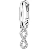 Thomas Sabo Einzel Creole mit Infitnity Anhänger Silber