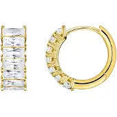 Thomas Sabo Creolen weiße Steine Pavé gold