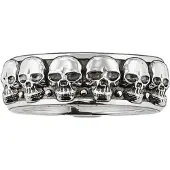 Thomas Sabo TR1878-001-12 Silber-Ring Totenköpfe