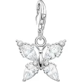 Thomas Sabo Charm-Anhänger Schmetterling weisse Steine