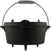 Windmill Kasserolle Dutch Oven 3,5 Liter Gusseisen schwarz 3-teilig