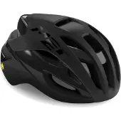 Met Rivale Mips Helm Mattschwarz Glanz, Größe M (56-58 cm)
