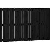 vidaXL Wand-Kopfteil Schwarz 140x3x90 cm Massivholz Kiefer
