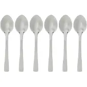Secret De Gourmet Kleiner rostfreier silberner Präzisions-Mokkalöffel 9,5 cm 6 Löffel
