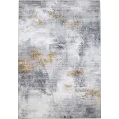 FRAAI Moderner Teppich - Strong Grau Gelb 160x230 cm
