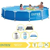Intex Frame Pool Rund - 366x76 cm - 6-teilig S31594
