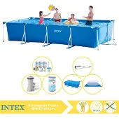 Intex Rechteckiger Frame Pool - 450x220x84 cm - 7-teilig S30318