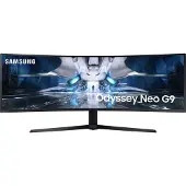 Samsung Odyssey Neo G9 Curved Gaming Monitor 124 cm (49" ) (Dual WQHD, VA, 1ms, 240Hz, HDMI, DisplayPort, USB-Hub) Farbe: Schwarz/Weiß [