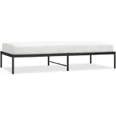 vidaXL Bettgestell Metall Schwarz 90x190 cm