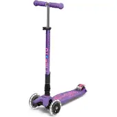 Micro mobility Maxi Micro Deluxe LED Foldable, Kinder, Dreiradroller, Junge/Mädchen, Asphalt, 50 kg, 3 Rad/Räder