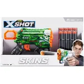 XShot X-Shot Skins Schaum Menace Pistole - Marke - 8 Pfeile - Outdoor-Spiel für Kinder