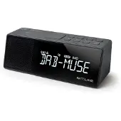 Muse M-172 DBT, Digitaler Wecker, Schwarz, Unisex, LCD, Akku, AAA
