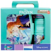 Stor Frozen Brotdose + Trinkflasche Kinder Lunchbox Schule Sandwichbox