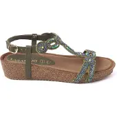 Lazamani Sandalen 75.354 Damen Olive-Schuhgröße 39