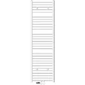 LuxeBath Badheizkörper Mittelanschluss 500 x 1800 mm Weiß gerade mit Thermostat und Anschlussgarnitur Durchgang Boden Weiß - Heizkörper, ohne Heizstab