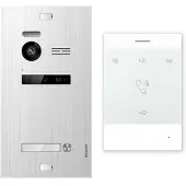Balter EVO Silber Video Türsprechanlage EVO-TALK 2-Draht BUS Komplettsystem für 1 Teilnehmer