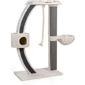 Canadian Cat Company Kratzbaum XXL Granville · beige anthrazit · ca. 157 x 60 x 170 cm