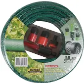Benson Gartenschlauch - 15 Meter - Komplettes Gartenschlauch-Set - - Pflanzen - Heimwerken rund ums Haus