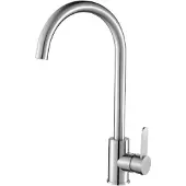 Laveo Design Spültischarmatur stehend mit U-Auslauf Stahl