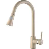 Laveo Design Spültischarmatur stehend mit ausziehbarem Auslauf Beigegranit