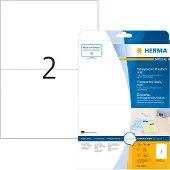 Herma Folienetiketten Special Nr. 4683, 210 x 148 mm, wetterfest, bedruckbar, permanent, transparent, 50 Stück