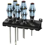 Wera 3334/6 Screwdriver set, Black/Blue, Black