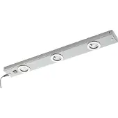 Eglo Unterbauleuchte Kob LED mit Schalter, nickel matt, alu / grau / zink, für Küche, Metall, Modern, Unterschrankleuchten