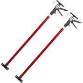 TecTake - 2er Set Deckenstützen - Baustempel - 115 - 290 cm - rot - 402399