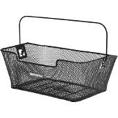 Basil Hinterradkorb Capri 30,5x34,5x18cm, sw, engmaschig, abgesch